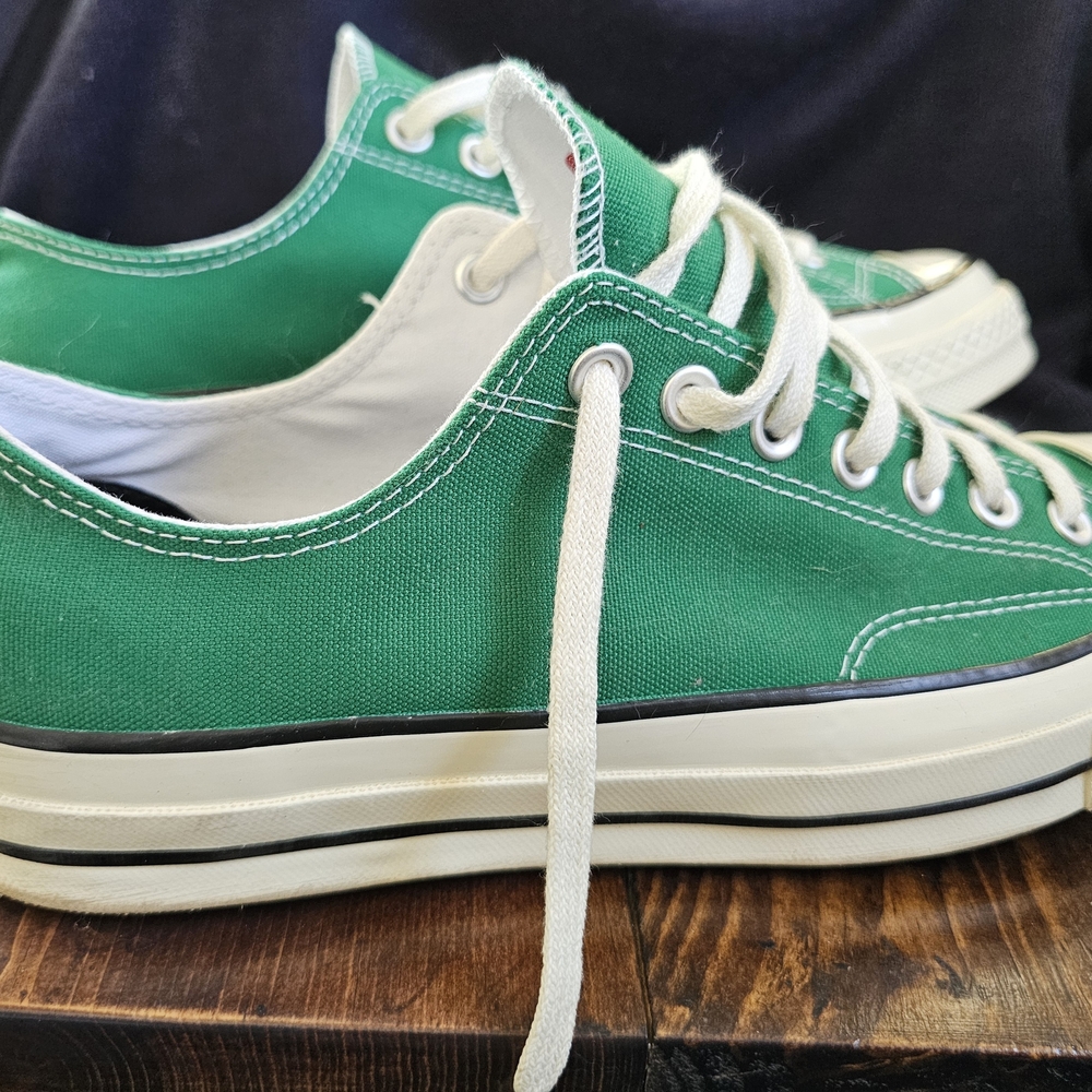 Converse Vibrant Green Canvas Sneakers